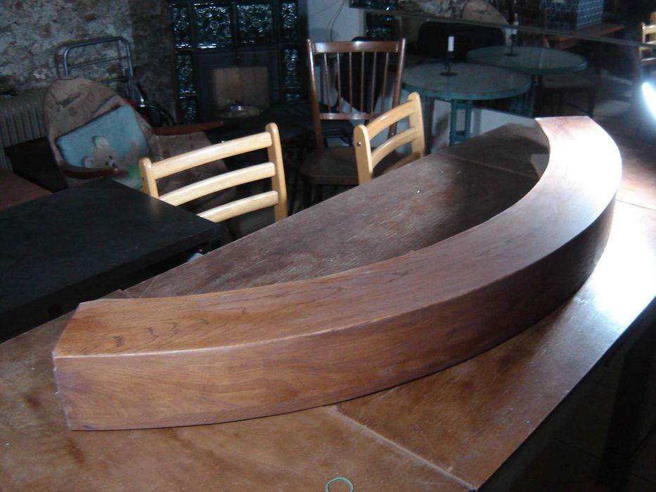 Belka Kominkowa półokrągła dębowa