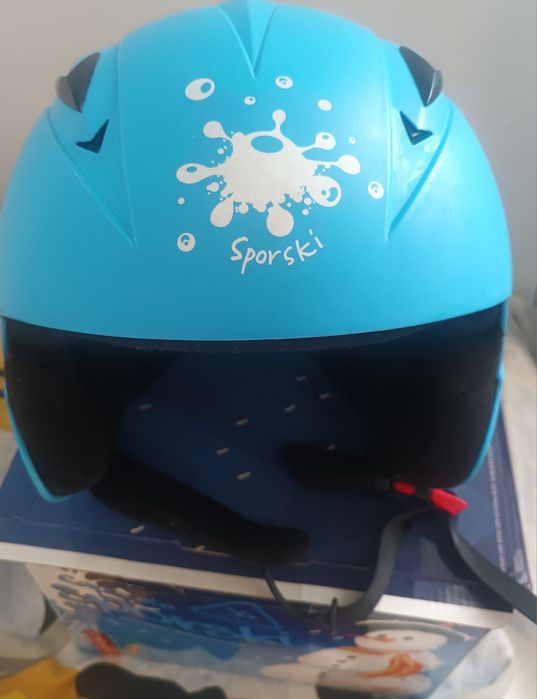 Capacete azul sportski snowboard