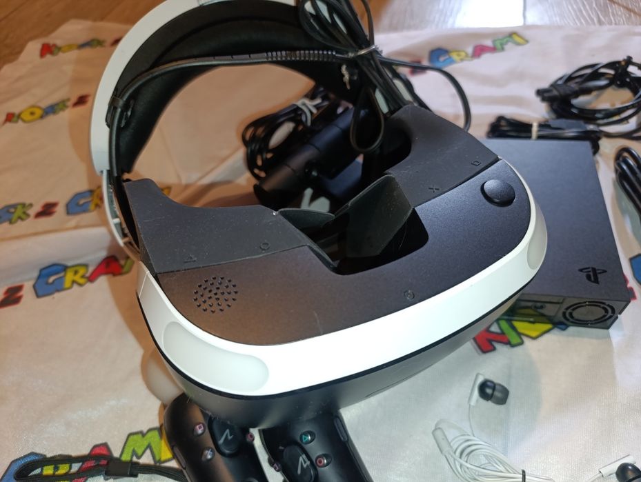 Gogle VR PlayStation 4 PS4+ kamera + 2 move. bogaty zestaw super stan