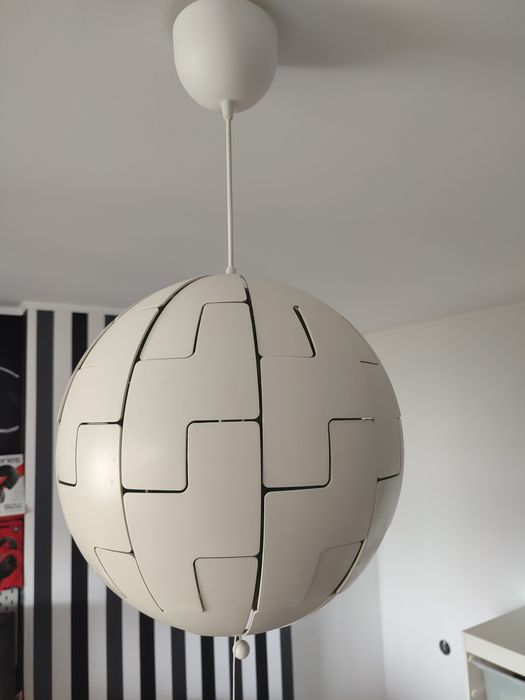 Lampa  wisząca biała zielona IKEA