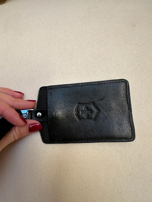 Identyfikator podróżny Personalizowane etui na bagaż skórzane