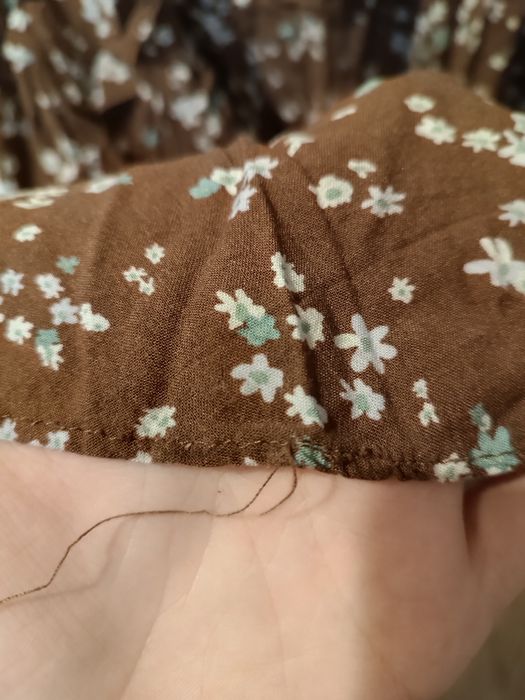 Brązowa spódnica w kwiatki House rozmiar M wiskoza TANIO!