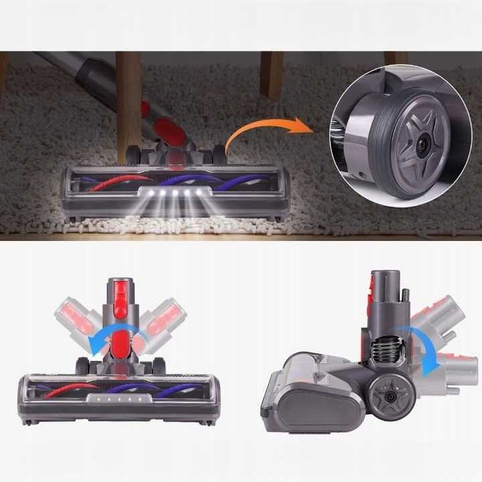 D009 Szczotka Kompatybilna Odkurzacz Dyson V7/8/10/11/15 LED