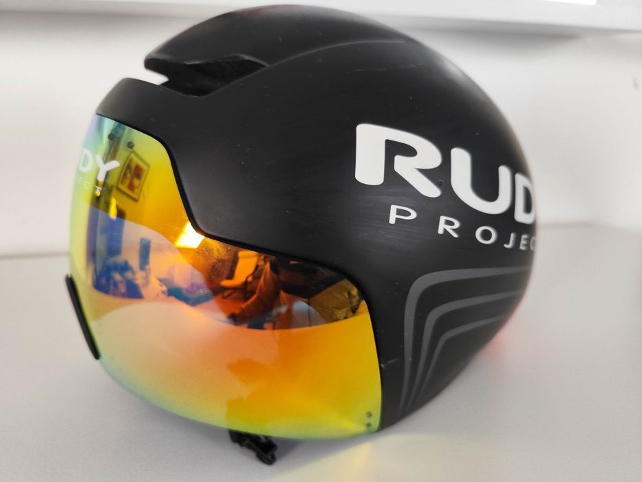 Kask rowerowy czasowy aero Rudy Project The Wing S/M + 2 szybki