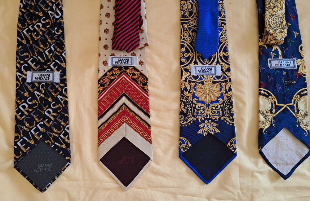 Krawaty Gianni Versace,  vintage  - 6 szt , jedwab