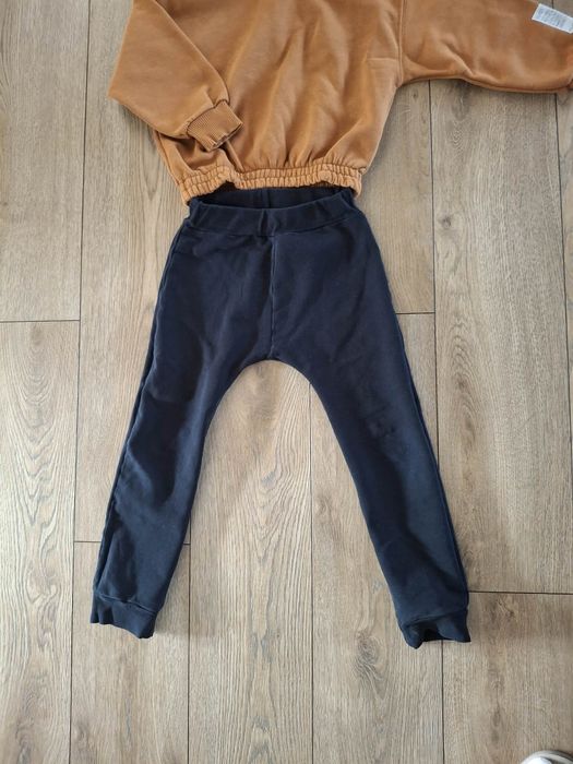 Komplet dres Zara 116 chłopięcy bluza oversize spodnie joggery