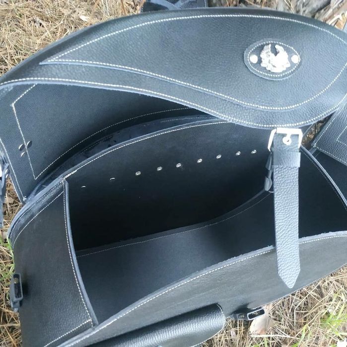 Мото кофри натуральна шкіра  5800грн.