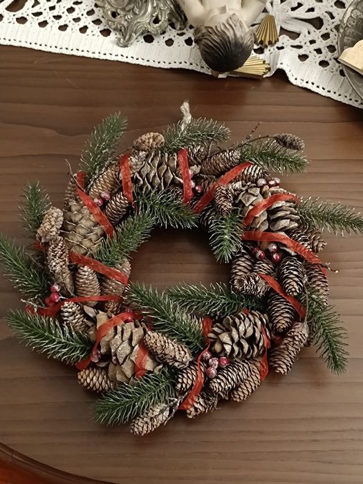 Coroa de Natal como nova