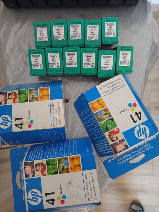 Puste tusze HP - różne numery