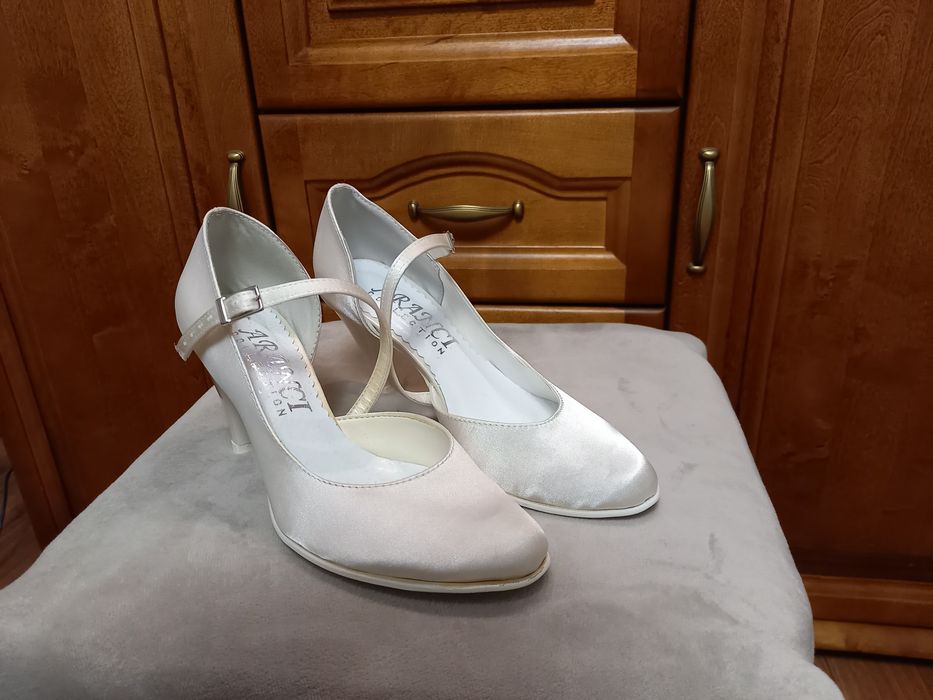 Buty ślubne ivory, wizytowe, czółenka NOWE rozm. 36, 40