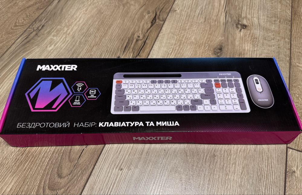 Клавіатура Maxxter KMS-WCM-03G-UA Wireless