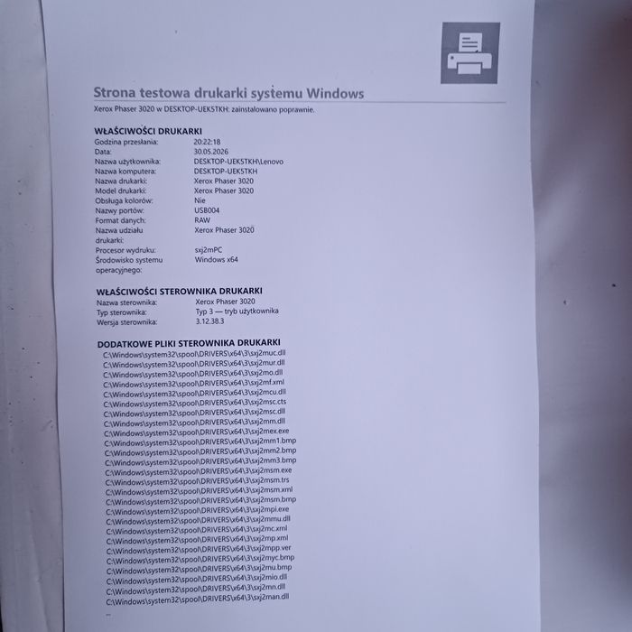 Drukarka laserowa Xerox 3200