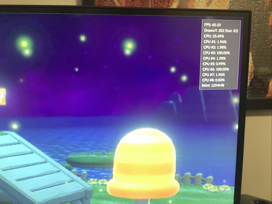 Chuwi HiGame Batocera (i7-8709G i VegaM 4GB HBM2) emuluje WiiU w 60fps