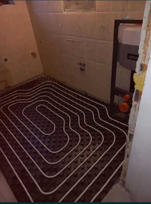 Frezowanie pod ogrzewanie podłogowe tradycyjne XPS sterowanie