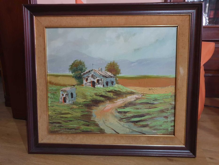 Quadro vintage de paisagem