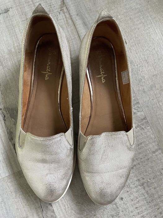 Srebrne buty damskie Maciejka