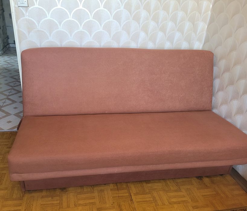 Kanapa sofa rozkładana brąz