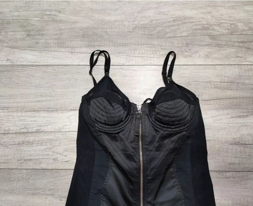 Винтажное черное платье Jean Paul Gaultier Iconic Corset Bra