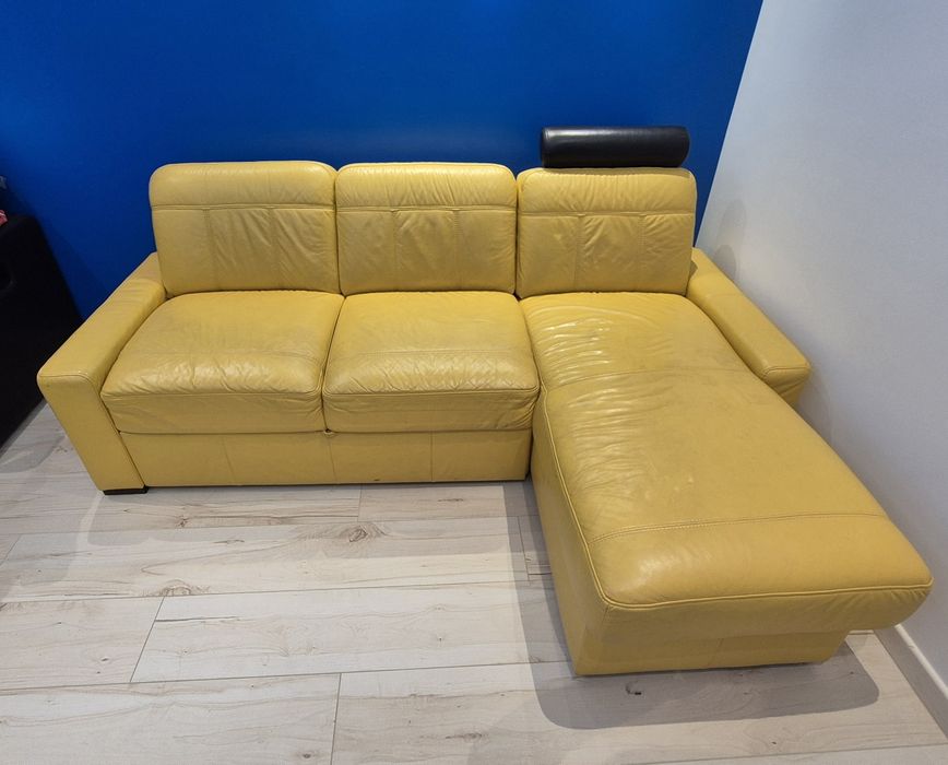 Narożnik skóra naturalna.