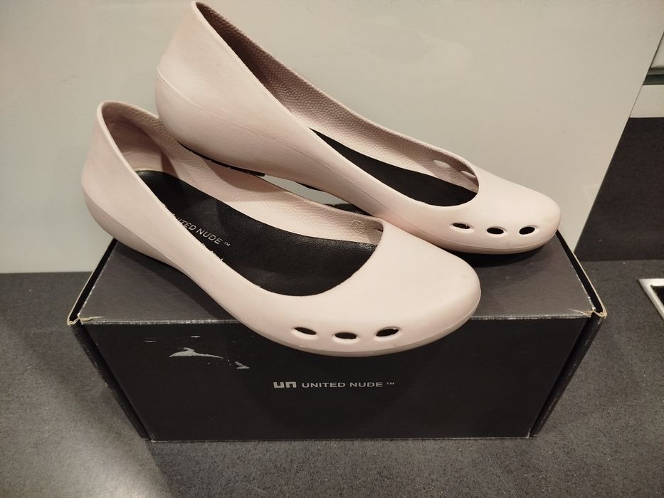 Buty baleriny United Nude r. 38, pudrowy róż / nude – stan bdb + pudełko