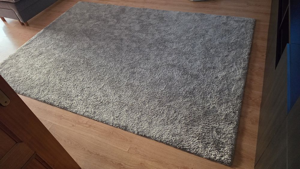 Tapete 2m x 3m cinzento pelo curto