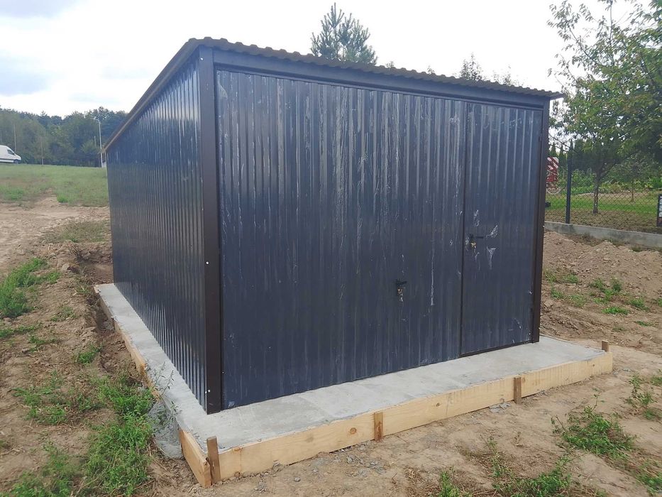 Garaż Blaszany Blaszak 3x5 Grafit