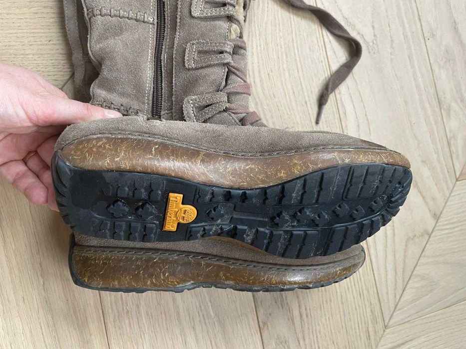 Kozaczki dziewczęce Timberland r.36,5 skóra zamszowa