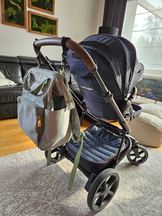 EASYWALKER HARVEY3 Premium wózek 2w1  Sapphire Blue z plecakiem Lässig