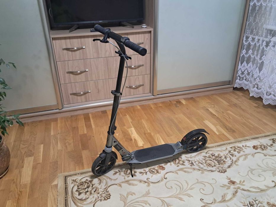 Самокат для дорослих OXELO 145 -195 см TOWN 7 XL Чорний