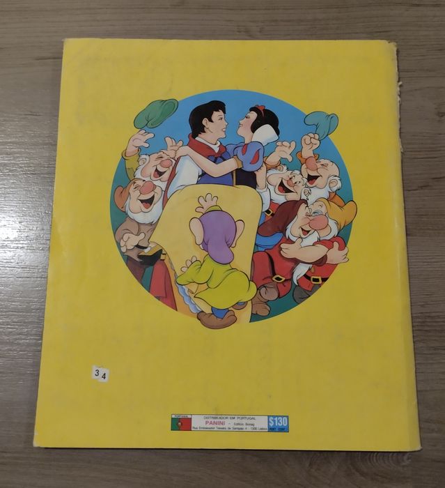 Caderneta cromos Panini Branca de Neve