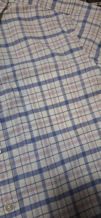 Koszula męska Gap, krótki rękaw, kratka, lato, 100% cotton, premium