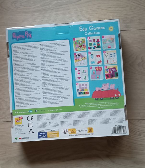 Nowy zestaw gier edukacyjnych puzzle Świnka Peppa Peppa Pig
