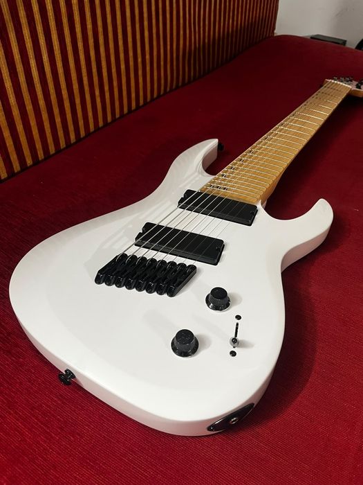 Harley Benton R-458MN WH MultiScale – 8-strunowa gitara