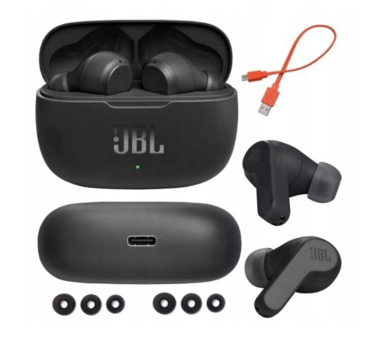 JBL SŁUCHAWKI bezprzewodowe z mikrofonem bluetooth WAVE 200 TWS