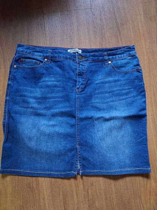 Jeansowa spódnica Hampton Republic 46 XL/XXL klasyczna z elastanem