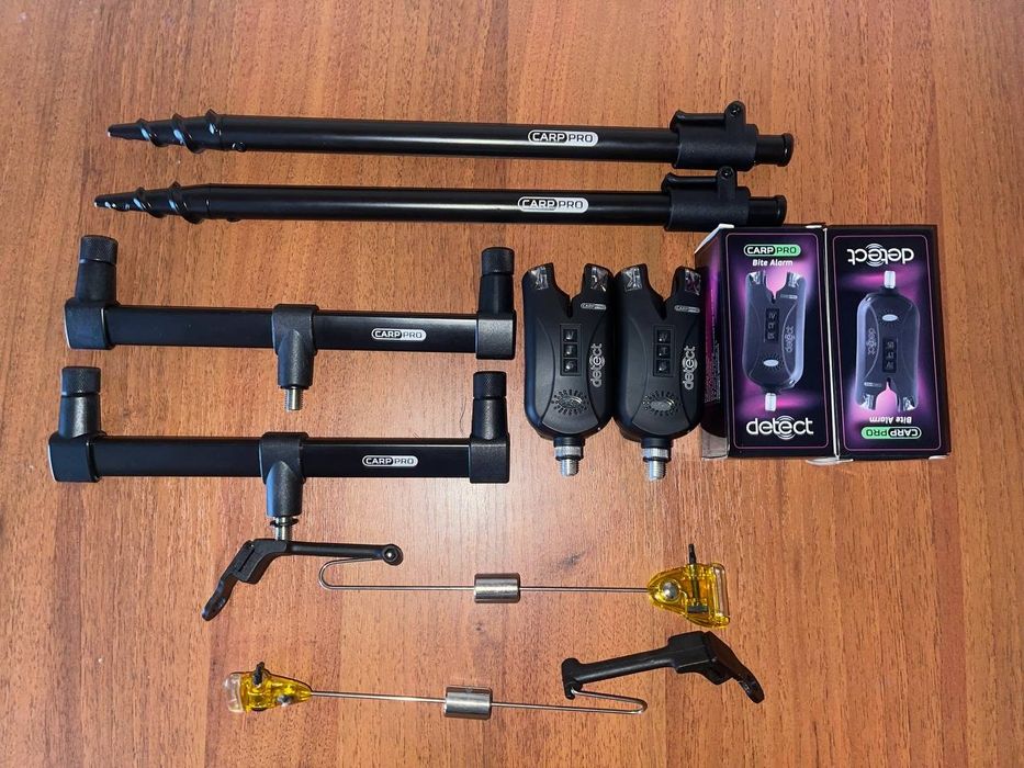 АКЦІЯ! Буз-бар Carp Pro на 2 вудлища + 2 сігналізатора + 2 свінгера