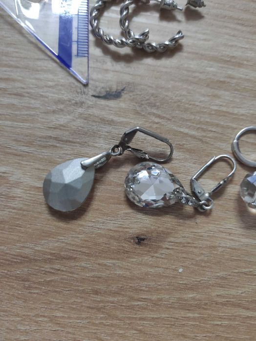 Kolczyki z kryształkami 7szt