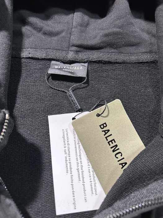 Зип худи balenciaga Sponsor Logos Large Zip-Up Hoodie S M L