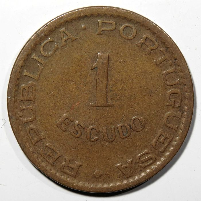 Cabo Verde Portugues - 1 Escudo 1953 "Escassa" MBC-