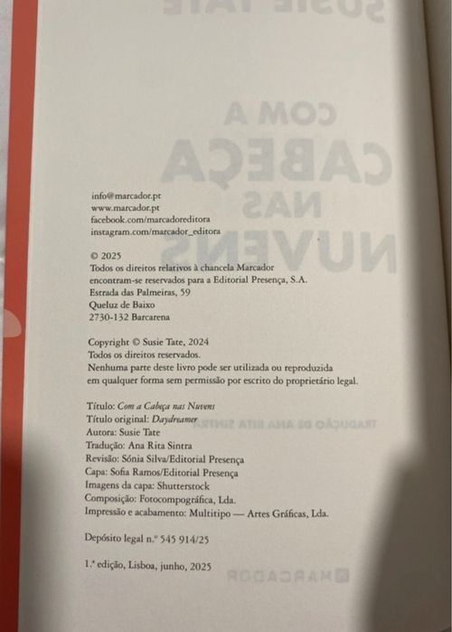 Livro “Com a Cabeça nas Nuvens”