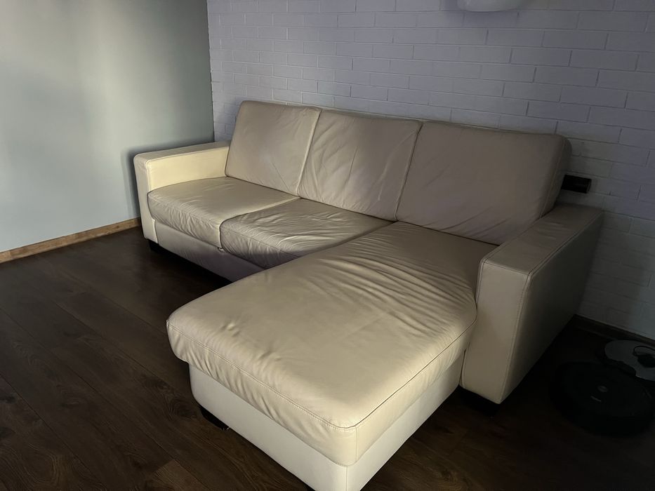 Sofa skórzana rozkładana