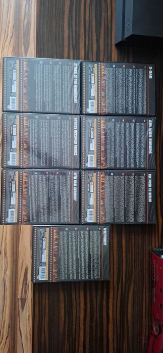 Europa w stanie wojny, Szeregowiec Ryan, 7 x Dvd, Dokument, Unikat !!!