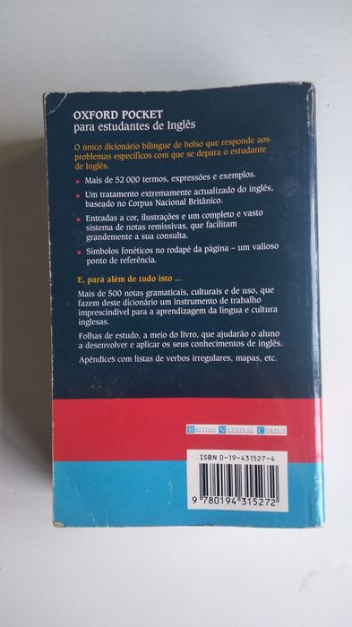 Dicionario Oxford Pocket Para Estudantes De Ingles (English and Portuguese Edition) - Mark Temple