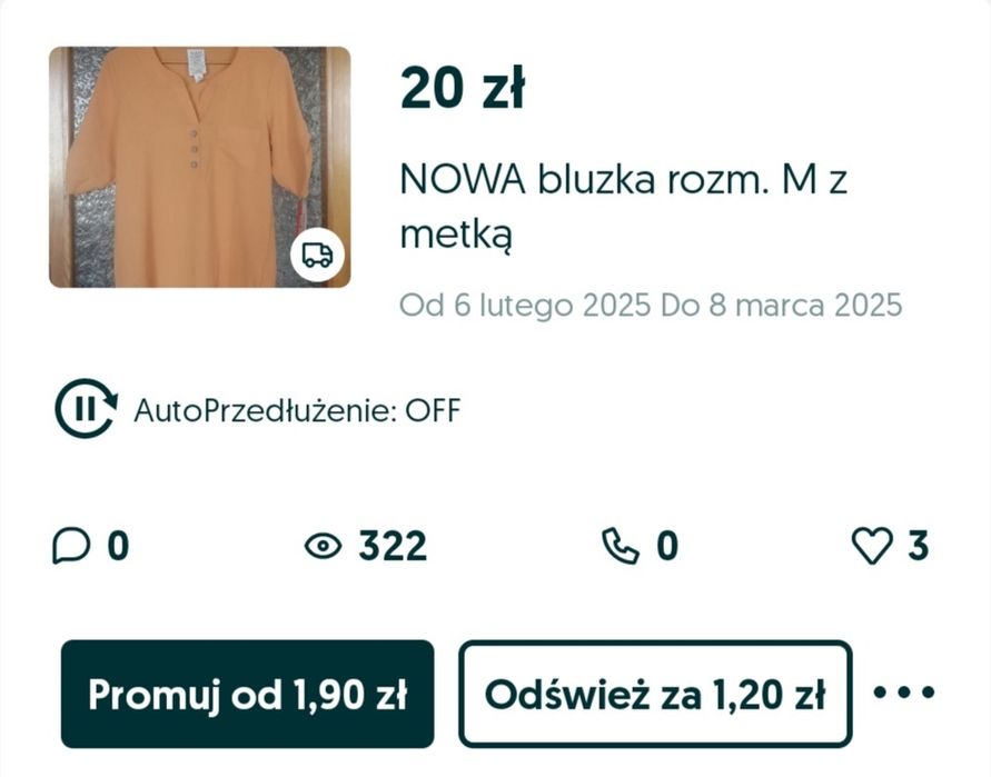 NOWA z metką bluzka rozm. M