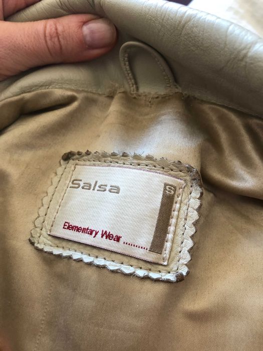 Blusão Bege Salsa em Pele