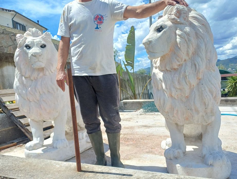 Estatua de leão magnifica