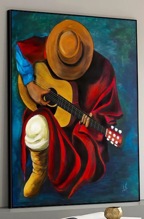 GRANDE PROMOÇÃO : O VAQUEIRO 80x100 PINT ARTÍSTICA em tela