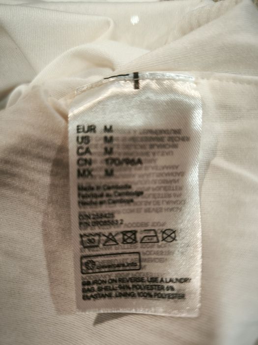 Elegancka bluzka ze złotymi cekinami, rozmiar 38, HM