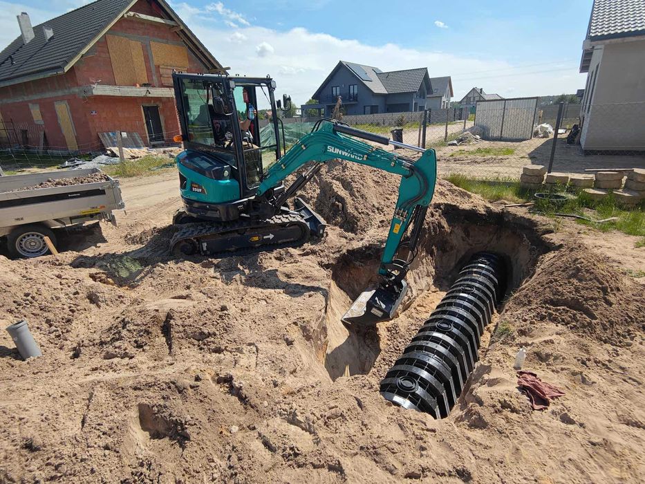 Przyłącza wod.kan., Szamba,Oczyszczalnie, Roboty Ziemne, Minikoparka