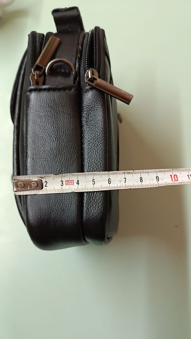 Кожаная маленькая барсетка